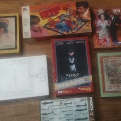 Puzzles And Board Games Vintage