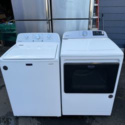 Maytag Washer And Electric Dryer Almost New One Receipt For 90 Days Warranty 