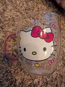 $5 Glass Hello Kitty mug!!