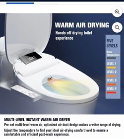 ELECTRIC BIDET WITH HEATED TOILET SEAT