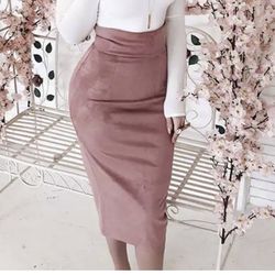 Dusty Pink Pencil Skirt Size L 