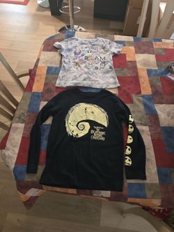 NIGHTMARE BEFORE CHRISTMAS TOPS SZ 6-7 SEE DESCRIPTION