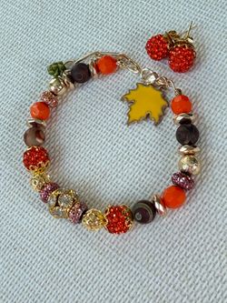 Fall Bracelet & Earrings Set