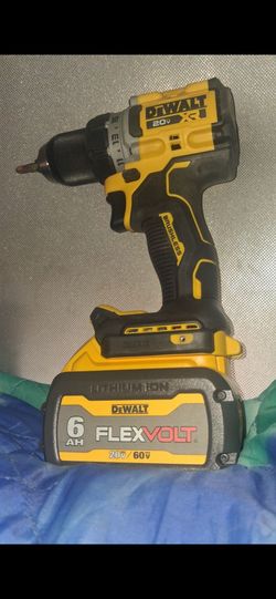 DeWalt 20V XR Brushless Drill with FlexVolt Battery 60v