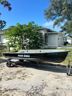 14’ Fiberglass Skiif & Trailer