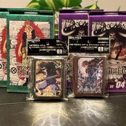One Piece Starter Decks Vol. 2 & 4 & Official Sleeves 