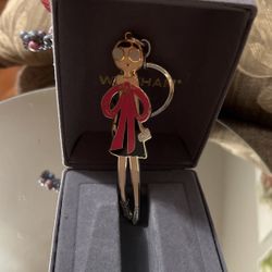 Pretty! Classy Cute !! Two Sided Girl Key Chain /purse Charm