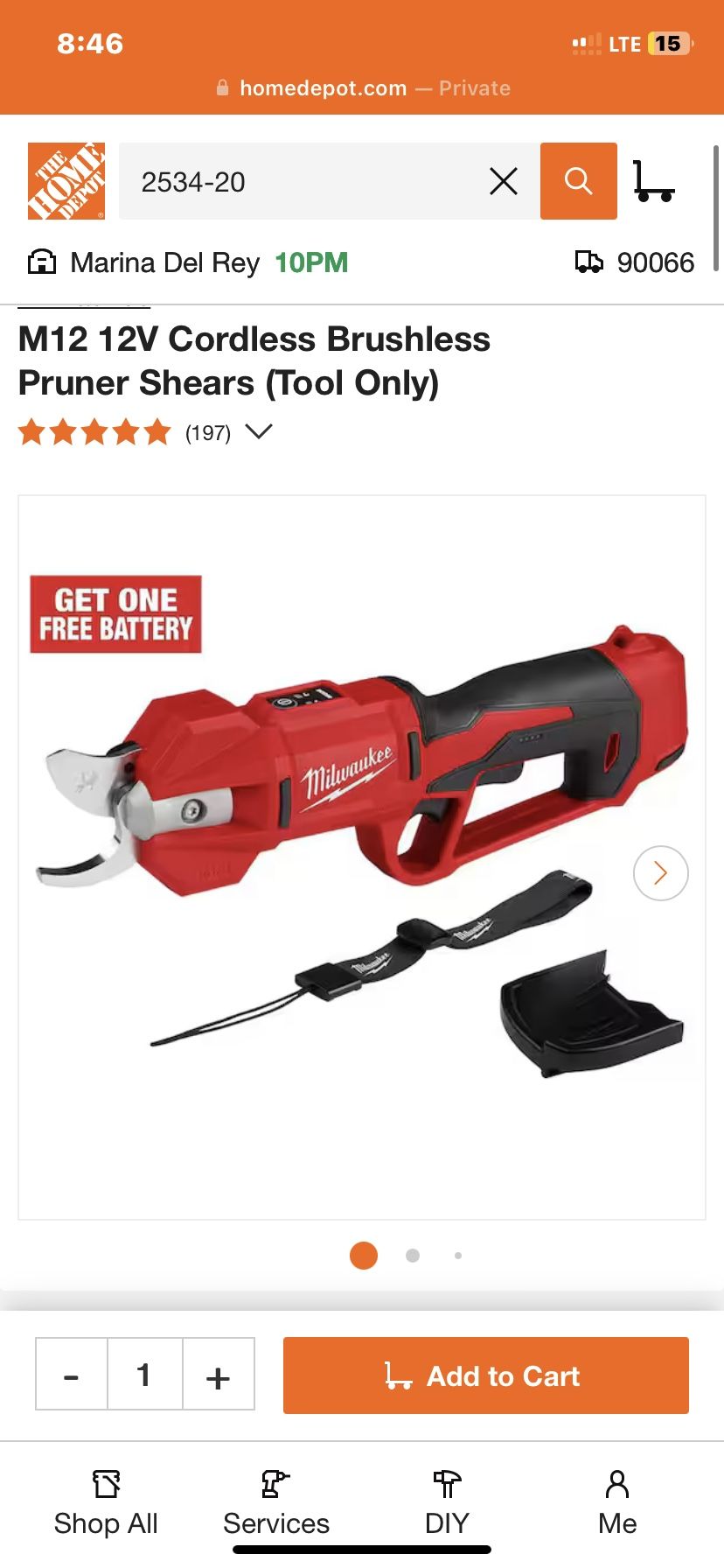 M12  12V cordless brushless pruner shears (tool Only) & Husky 12- volt Rechargeable cordless ratchet 3/8 in drive & Milwaukee 7pc Concrete Screw Insta