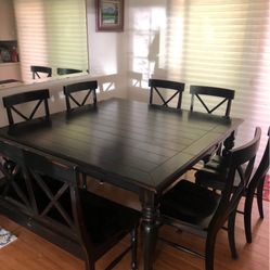 Black Farmhouse Table 