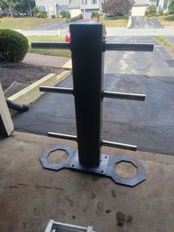 Weight Plate Tree Storage Rack