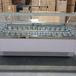 NSF Gelato Dipping Cabinet 88 Inches 24 pan DW-24