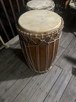Vintage West African Dundunba Hand Drum 28x17