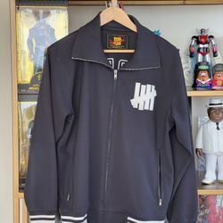 UNDFTD Varsity/Track Jacket (Large/Navy Blue)