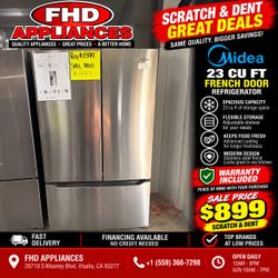 Midea 23 cu ft refrigerator