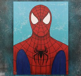Spider-Man Portrait Painting