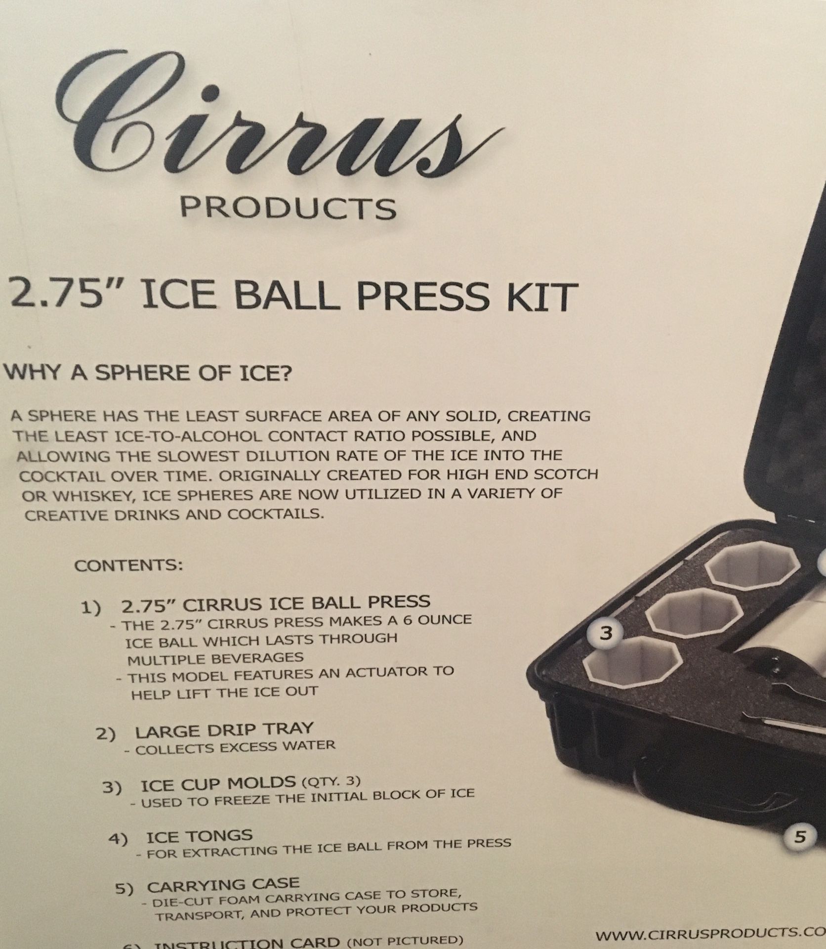 2.75 Ice Ball Press
