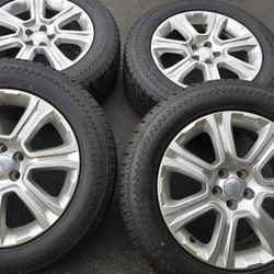 Wheels And Tires 18 INCH Land Rover 5x108 BOLT PATTERN. Tires Like New 235/60/18 $750 INSTALLED 