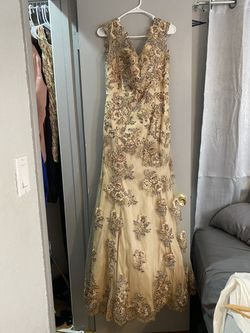 Champagne Prom Dress 