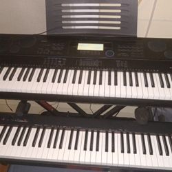 CASIO KEYBOARD WK6500 & DIGITAL PIANO CDP-100