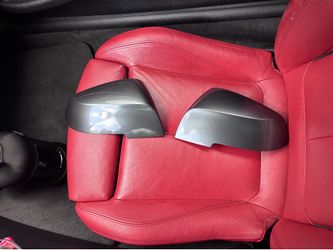 Grey oem bmw mirror caps