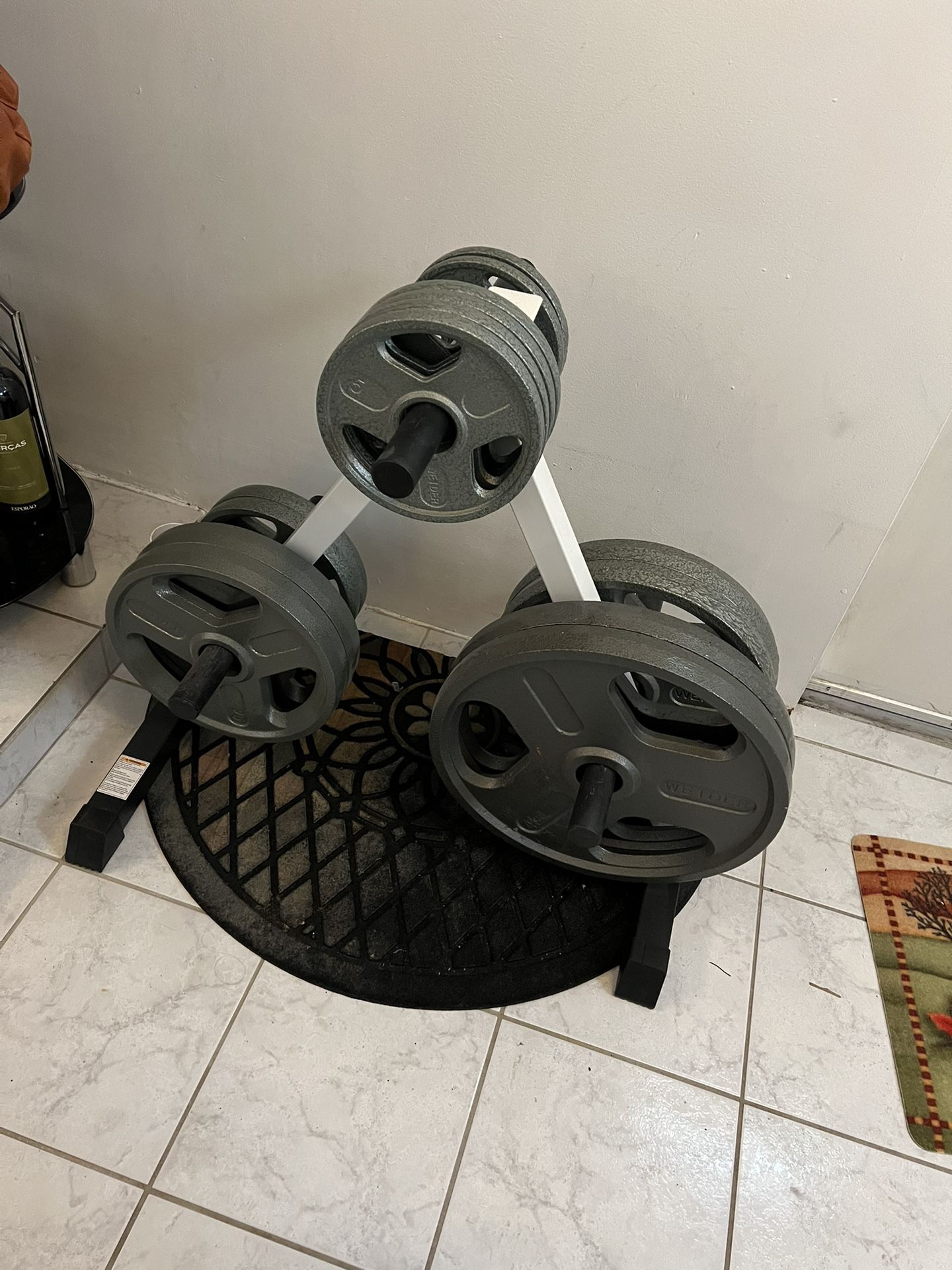 300lb Weight Set With Extras