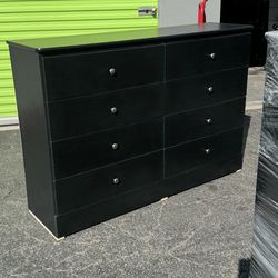 Black Dresser with 8-Drawers New