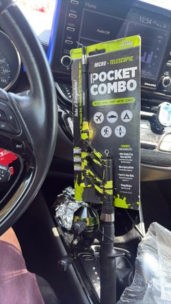 NEW PROFISHIENCY POCKET COMBO 30" TELESCOPIC FISHING ROD MICRO SPINCAST REEL