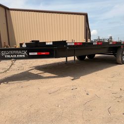 NEW 20’ Flatbed Bunperpull , deck over trailer