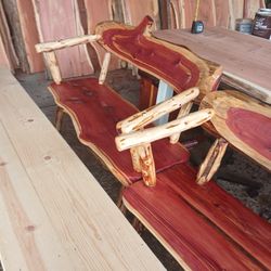 Benchs CEDAR  RUSTIC FURNITURE AND More FREE DELIVERY 
