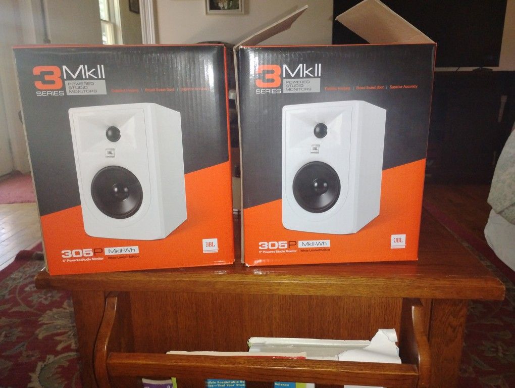 LIMITED EDITION JBL 305P MK3 Professional Studio Monitor Pair