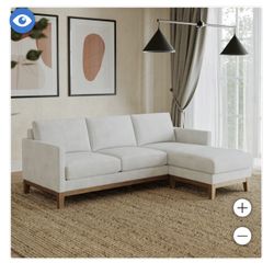 Henredon Murphy Sofa with Reversible Chaise