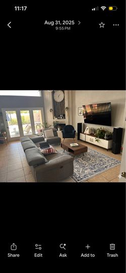 Walnut engineered wood coffee table