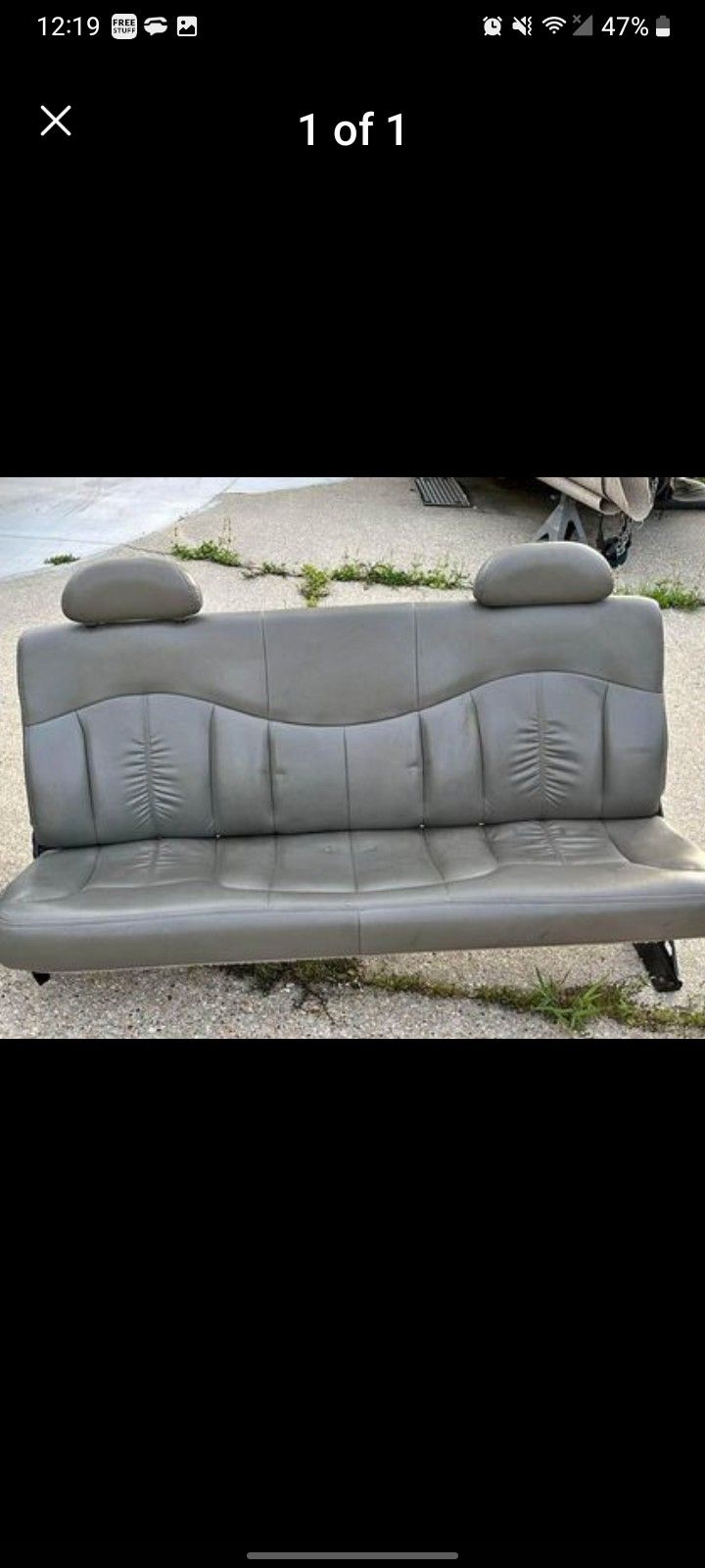 99-06 chevy/ GMC leather bench back seat