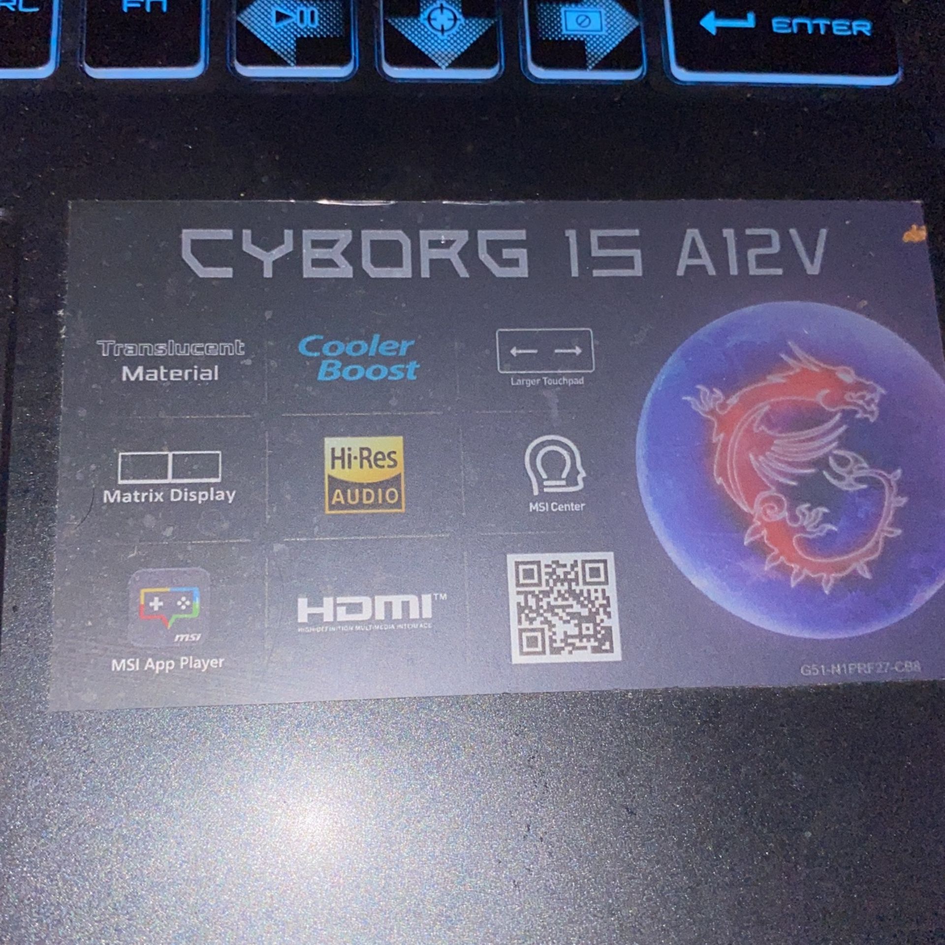 Cyborg 15 A12v Gaming Laptop
