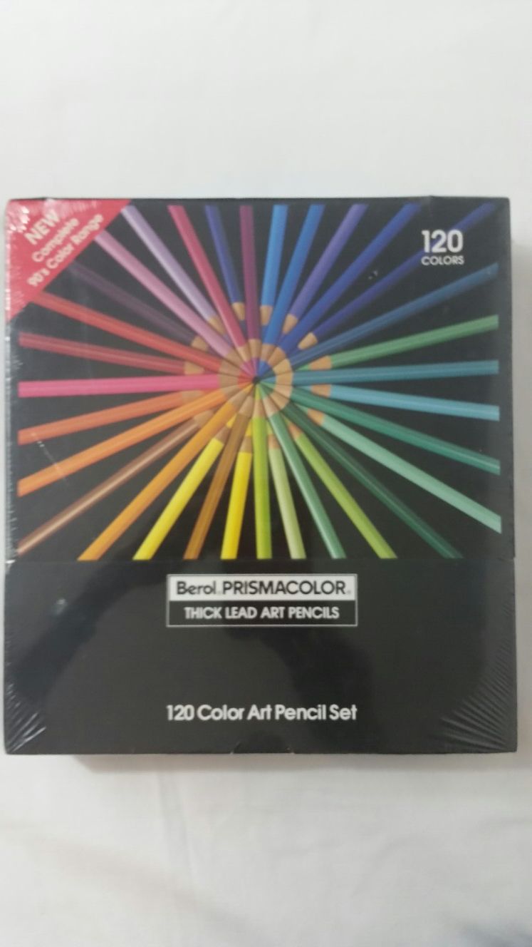 Brand New 120 PRISMACOLOR Thick Lead Colored Art Pencil Set