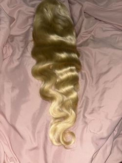 Blonde Human Hair Wig 