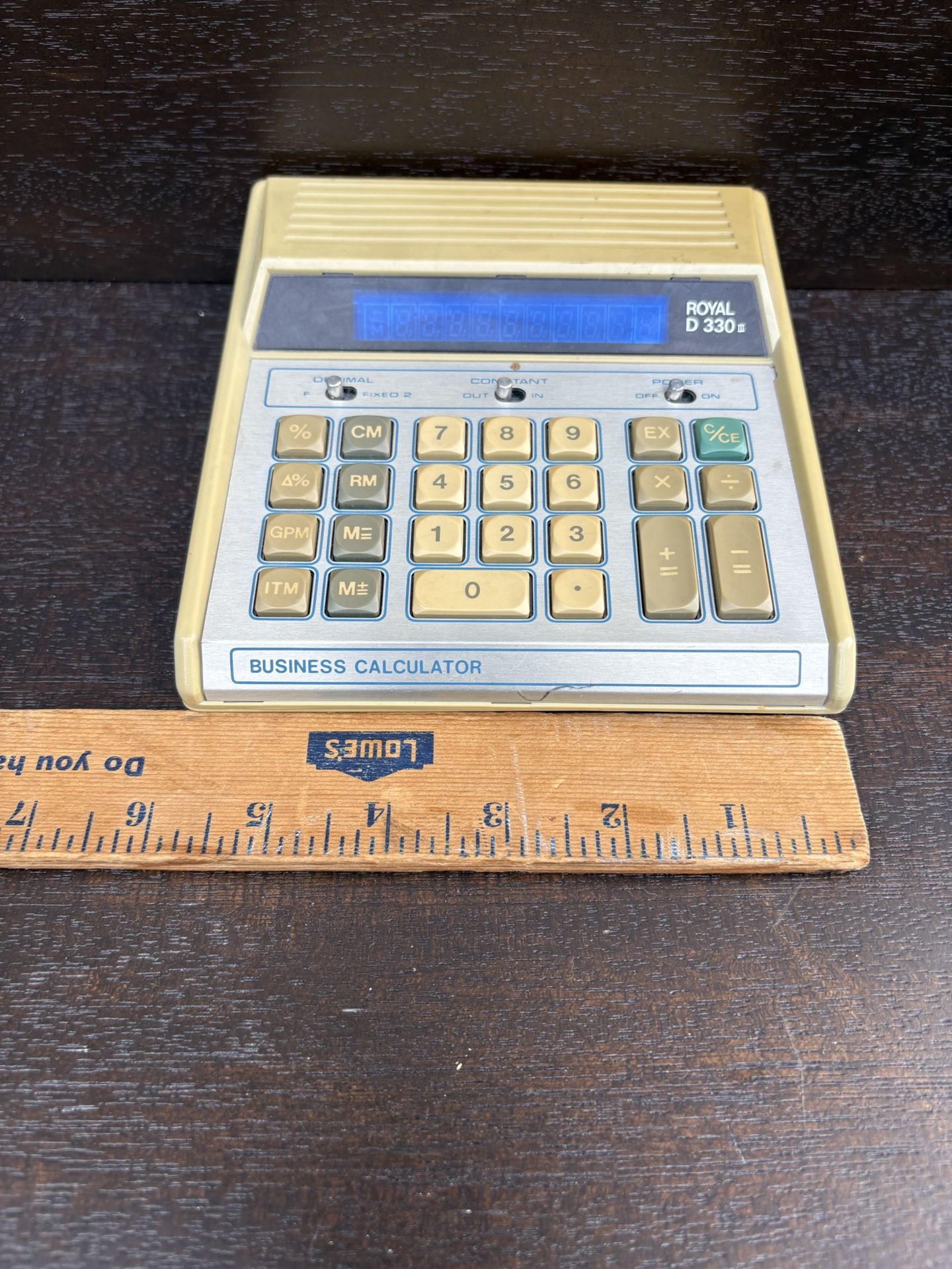 Vintage working calculator - Royal D330 (2) business calculator