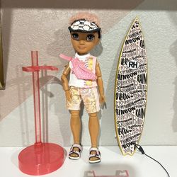  RAINBOW HIGH DOLL - Pacific Coast Finn Rosado Doll