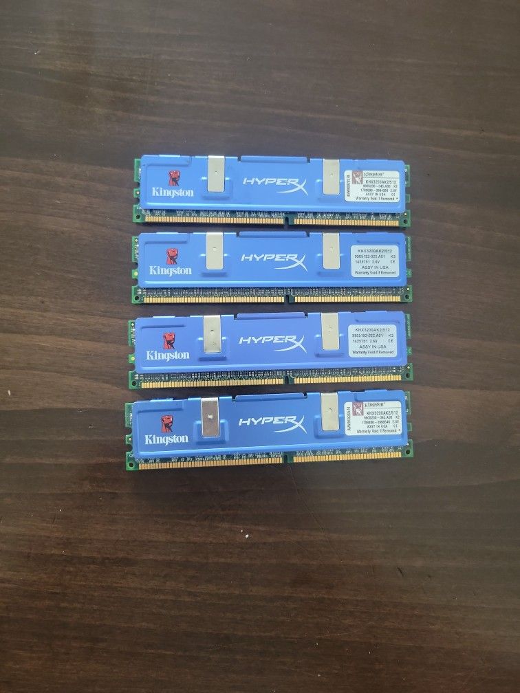 Kingston KHX3200AK2/512 512MB PC3200 DDR Non ECC CL2 Hyper X Kit