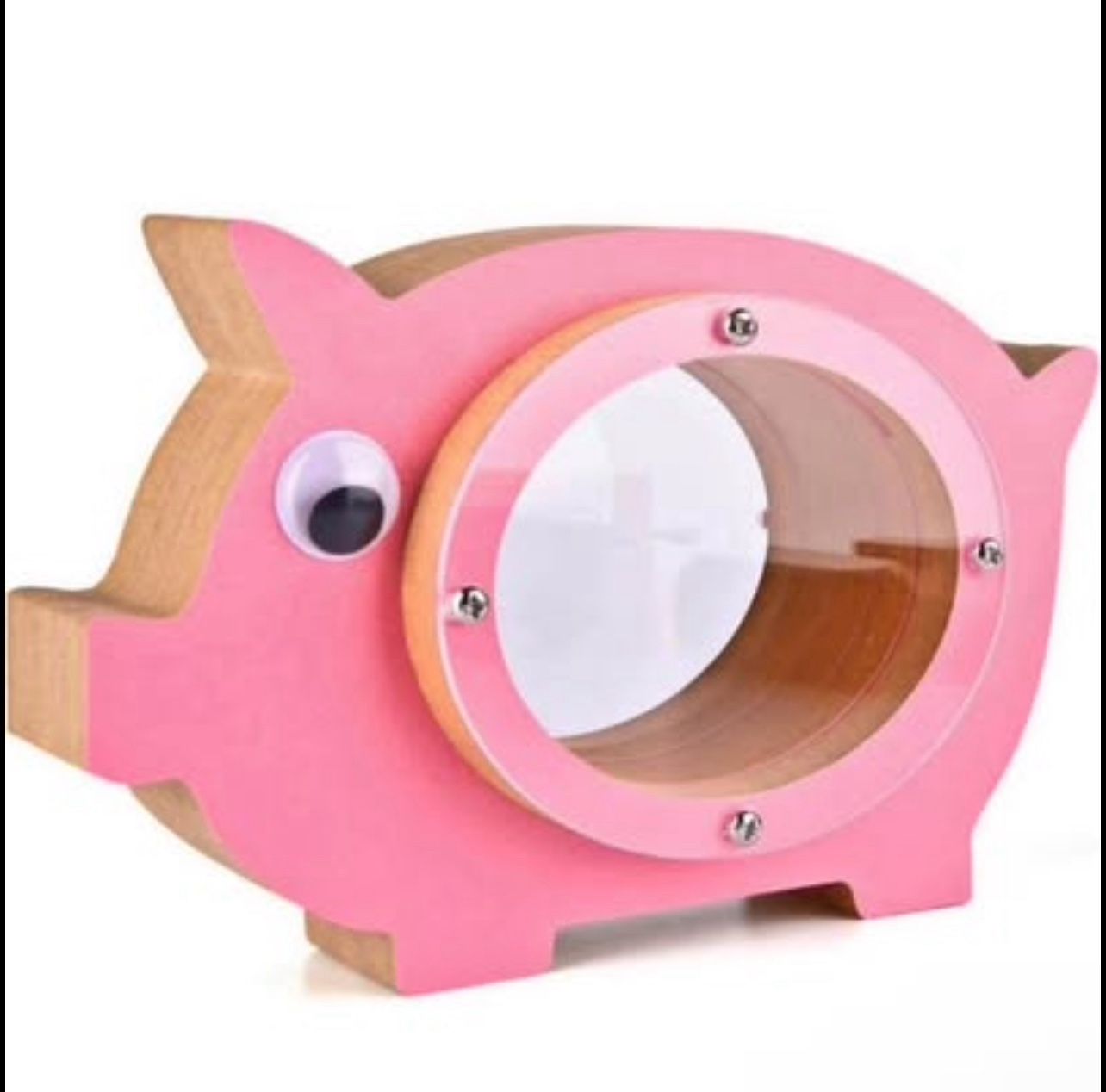 Brandnew Wooden Piggy Bank, Personalized Piggy Bank for Kids Money Box, Wooden Coin Bank Money Saving Box for for Boys and Girls Birthday Christmas Th