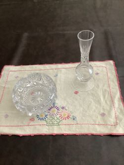 Vintage Lead Crystal Ashtray