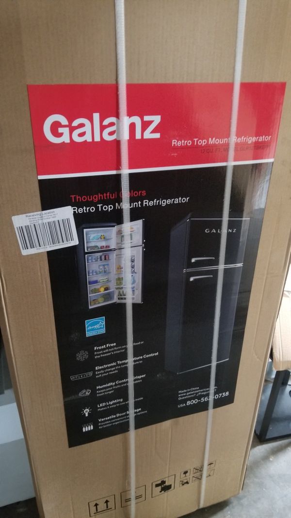 Brand New Galanz 12.0 cu. ft. Top Freezer Retro Refrigerator with Dual