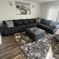 Large Gray Sectional