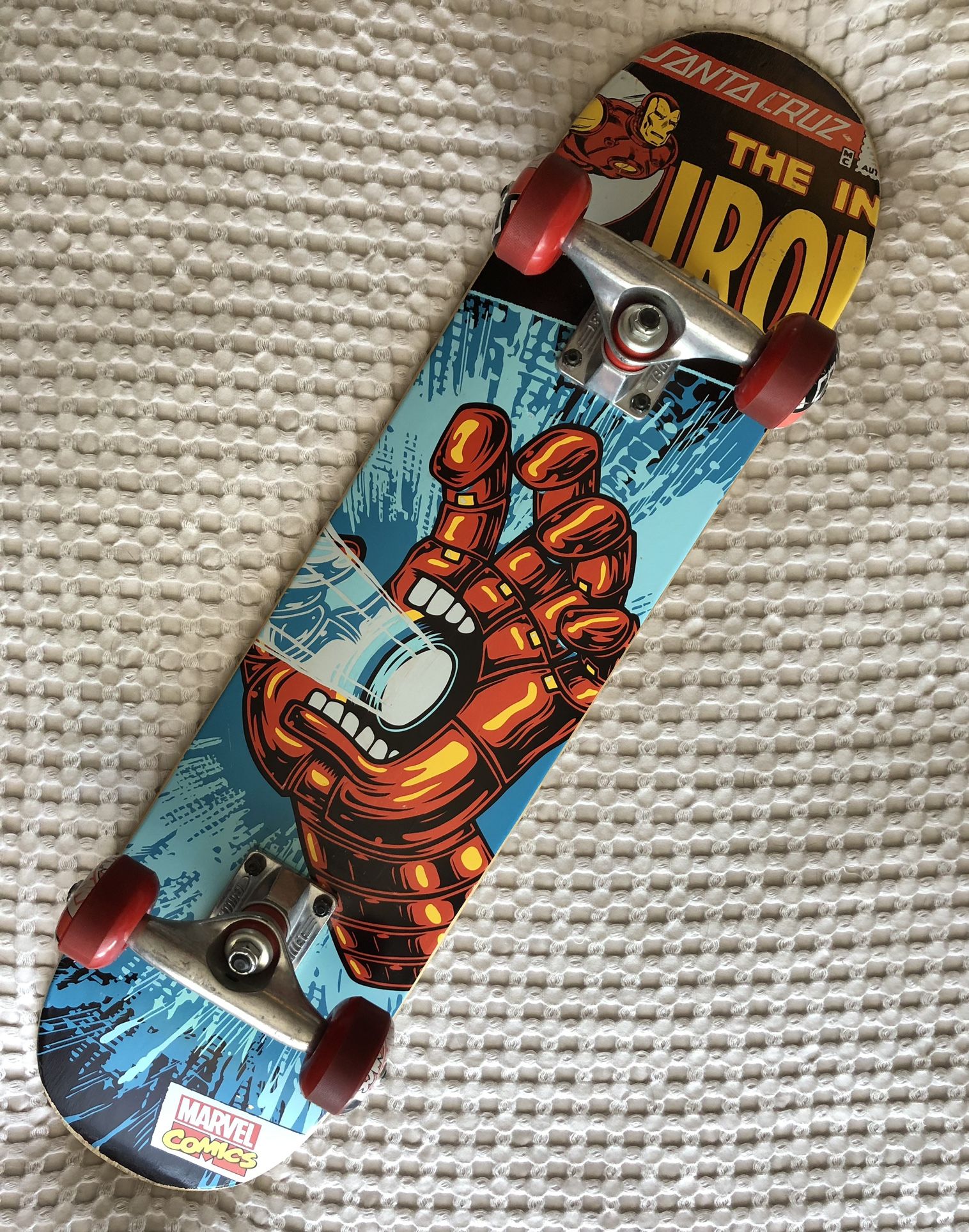 Santa Cruz Marvel Iron Man Skateboard Complete RARE! Ironman