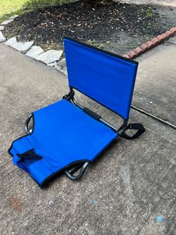 Academy Sports + Outdoors blue folding stadium seat