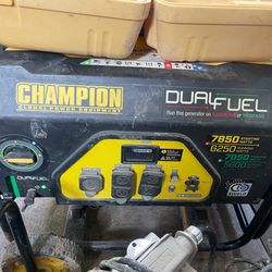 Dual fuel champion generator