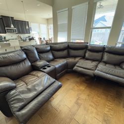 Real Leather Sofa