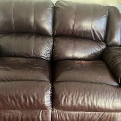 Free Reclining  Couch And Snuggle Chair