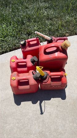 Plastic gas cans