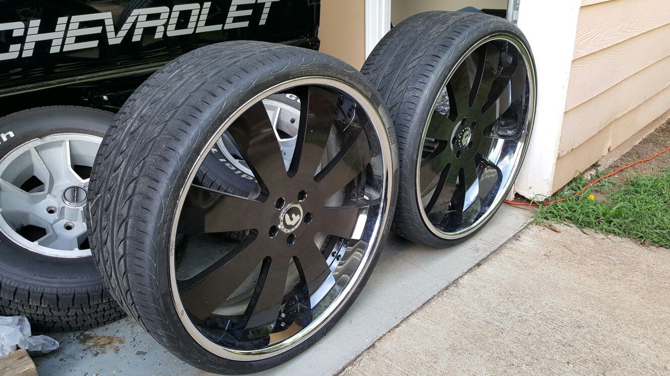 SET OF 24 INCH OFFSET FORGIATO OTTO WHEELS